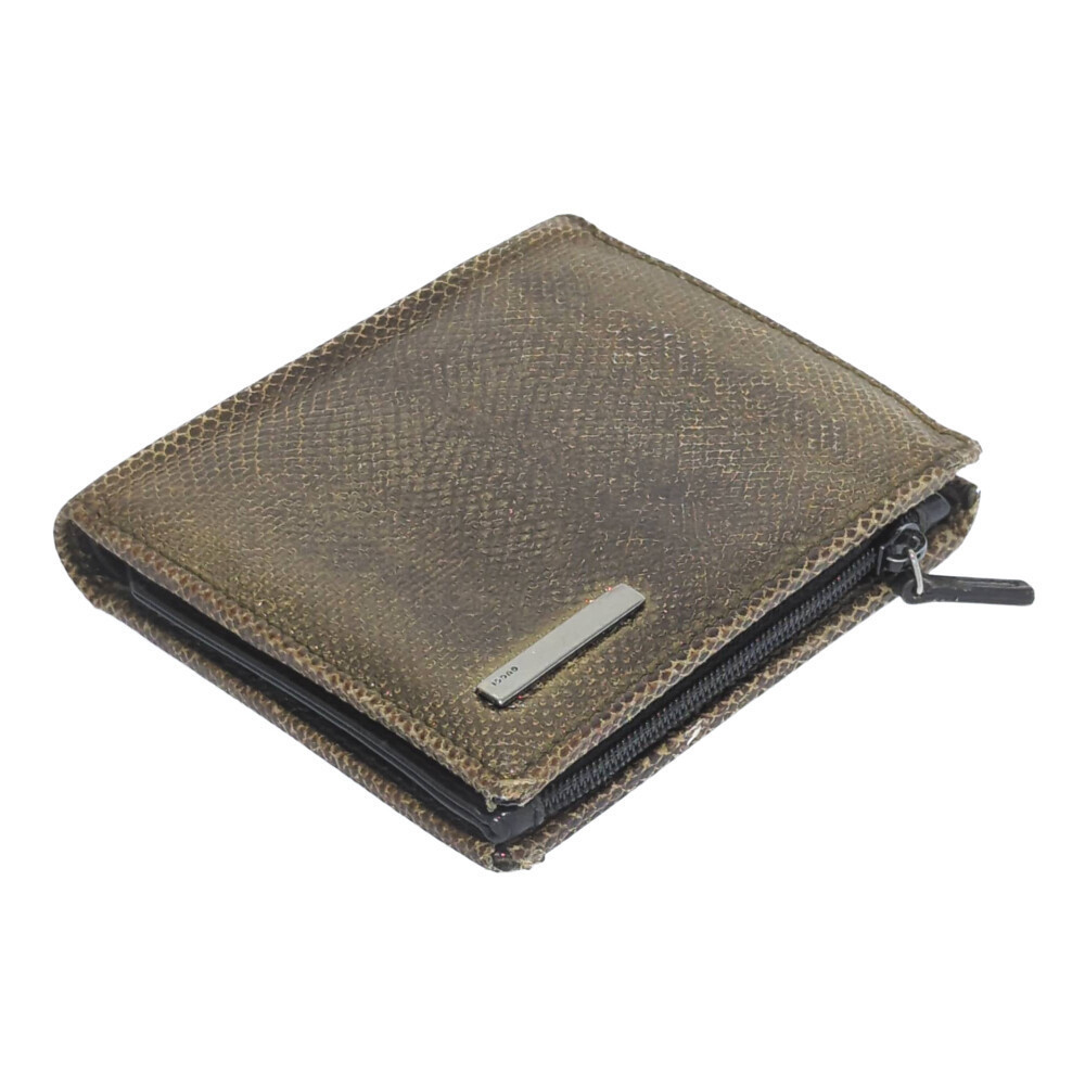 Gucci Python Leather Logo Plate Bifold Wallet Min… - image 3